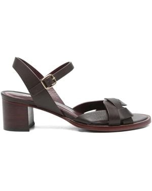 Avril Gau 50Mm Paro Braided Ankle-Strap Sandals - Brown