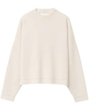 Iris Von Arnim Pull À Effet D'Épaules Descendues - Blanc