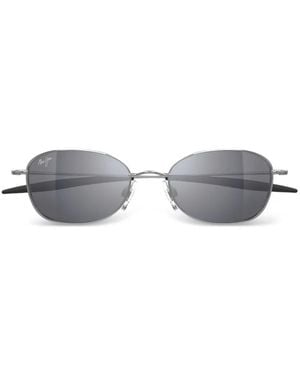 Maui Jim Huia Oval-Frame Sunglasses - White