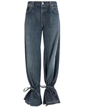 E.L.V. Denim Vaqueros Ridley Con Lazo - Azul