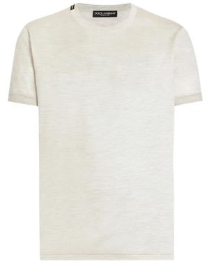 Dolce & Gabbana Silk T-Shirt - White
