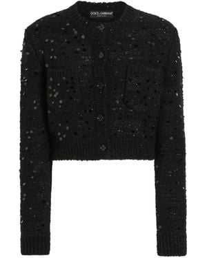 Dolce & Gabbana Cardigan Mit Pailletten - Schwarz