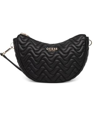 Guess Quilted Chain Bag - Black