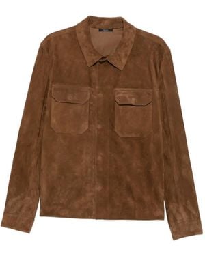 Tom Ford Suede Shirt Jacket - Brown