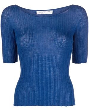 Philosophy Di Lorenzo Serafini リブニット トップ - ブルー