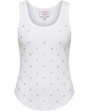 Cinq À Sept Quenta Grommet-Embellished Tank Top - White