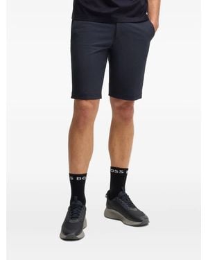BOSS Shorts Mit Logo-Print - Blau