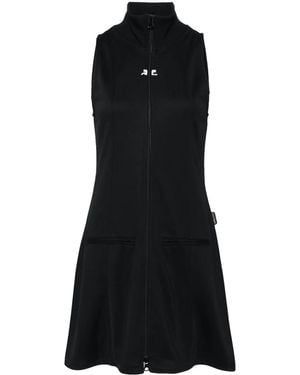 Courreges Abito Interlock Tracksuit Dress - Black