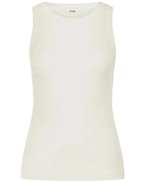 DRYKORN Ribbed Sleeveless Top - White