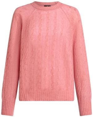 Etro Kaschmirpullover Mit Zopfmuster - Pink