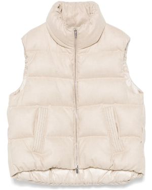 Peserico Padded Gilet - Natural