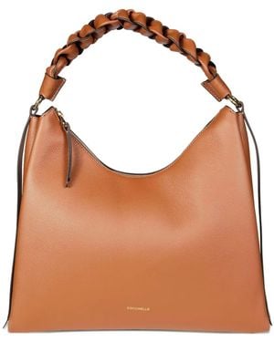 Coccinelle Medium Boheme Braided-handle Shoulder Bag - ブラウン