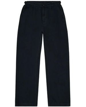 DIESEL Pantalon En Coton À Coupe Ample - Blue