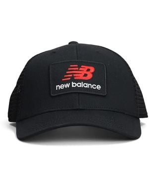 New Balance Gorra con parche del logo - Negro
