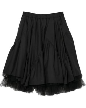 Noir Kei Ninomiya Ruffled Skirt - Black