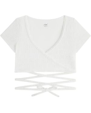 Kith Monogram Wrap Top - White