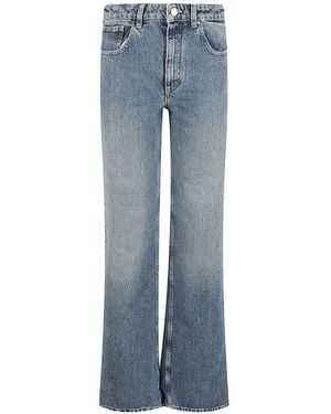 Moncler Vaqueros Con Cinco Bolsillos - Azul