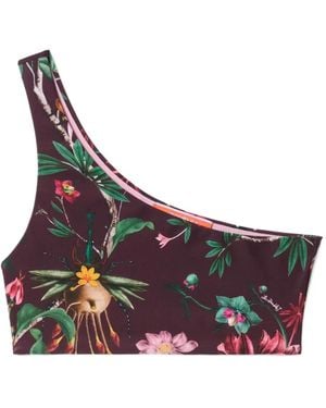 La DoubleJ One-Shoulder-Bikinioberteil - Lila