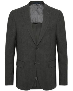 BOGGI Flap-Pocket Wool Blazer - Black