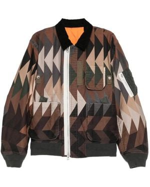 Sacai X A.P.C. Quilts Jacket - Brown
