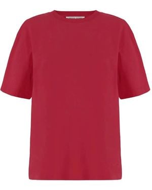Carven Logo-Detail T-Shirt - Red
