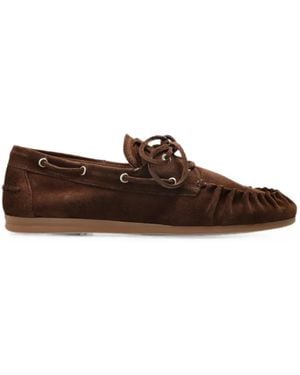 Alohas Rowan Lace-Up Loafers - Brown