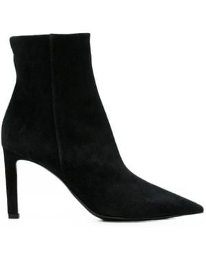 Jimmy Choo Frankie Ab Pointed-Toe Ankle Boots - Black