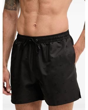 Nike Costume Da Bagno Con Coulisse E Logo - Nero