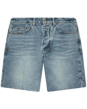 Ksubi Chopper Raw-Cut Shorts - Blue