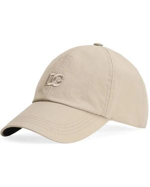 Dolce & Gabbana Logo-Embroidered Baseball Cap - Natural