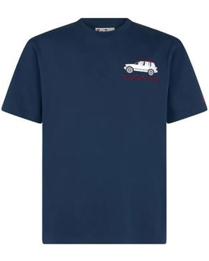 Mc2 Saint Barth Car-Motif T-Shirt - Blue