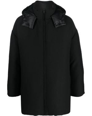Valentino Garavani Zip-Up Hooded Coat - Black