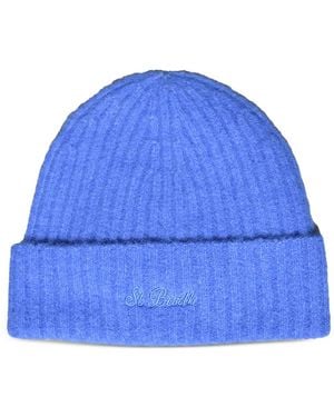 MC2 Saint Barth Bonnet Wengen Roi En Alpaga Mélangé - Blue