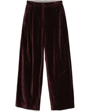 Ziggy Chen Velvet Trousers - Blue