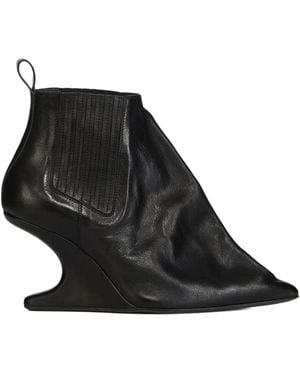 Rick Owens Bottines Taco 80 Mm - Noir