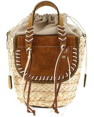 CUBA LAB X Sanpa 'Habanera Cuoieria' Woven Bucket Bag - Metallic