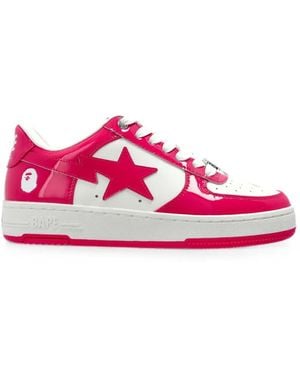 A Bathing Ape Bape Sta Sneakers Aus Lackleder - Pink