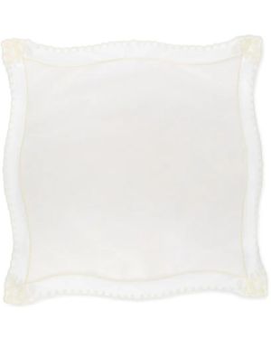 Ermanno Scervino Bandana Con Ribete De Encaje Festoneado - Blanco