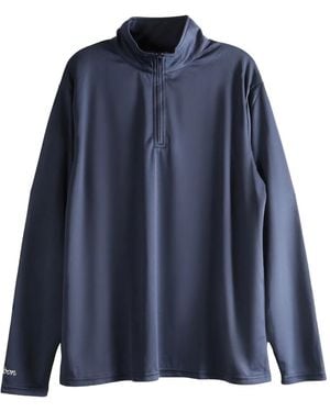 Malbon Golf Logo-Print Performance Sweatshirt - Blue