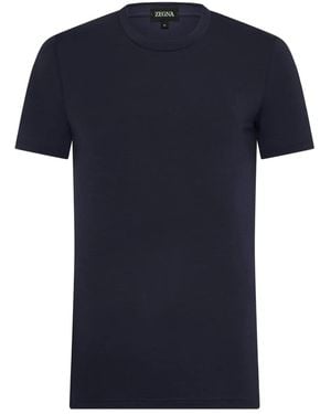 ZEGNA クルーネック Tシャツ - ブルー