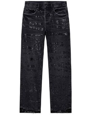 Purple Brand Frayed-Hem Jeans - Blue