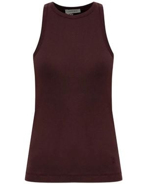 By Malene Birger Mani Ribbed-Knit Tank Top - Purple