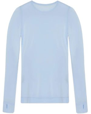 Issey Miyake Like Skin Long-Sleeve Top - Blue