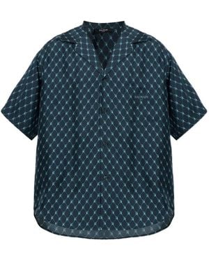 Balmain Zijden Overhemd - Blauw