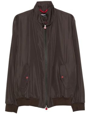 Kiton Zip-Fastening Bomber Jacket - Brown