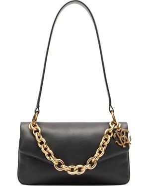Roberto Cavalli Chain-Embellished Shoulder Bag - Black