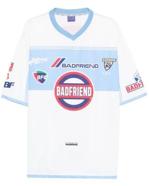 Badfriend V-Neck Graphic T-Shirt - White