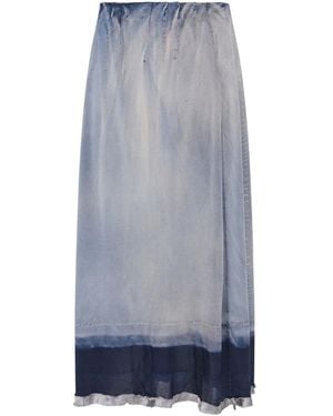 Maison Margiela Printed Skirt - Blue