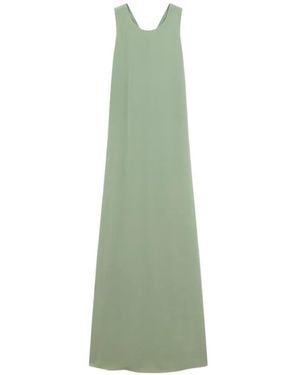 Aspesi Tie Back Detail Maxi Dress - Green