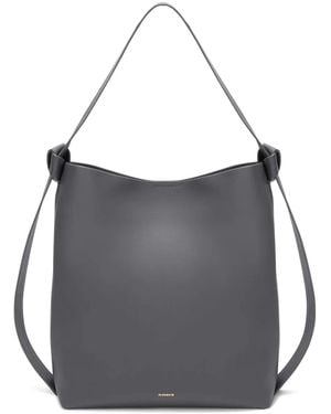 Jil Sander Medium Knot Hobo Shoulder Bag - Black